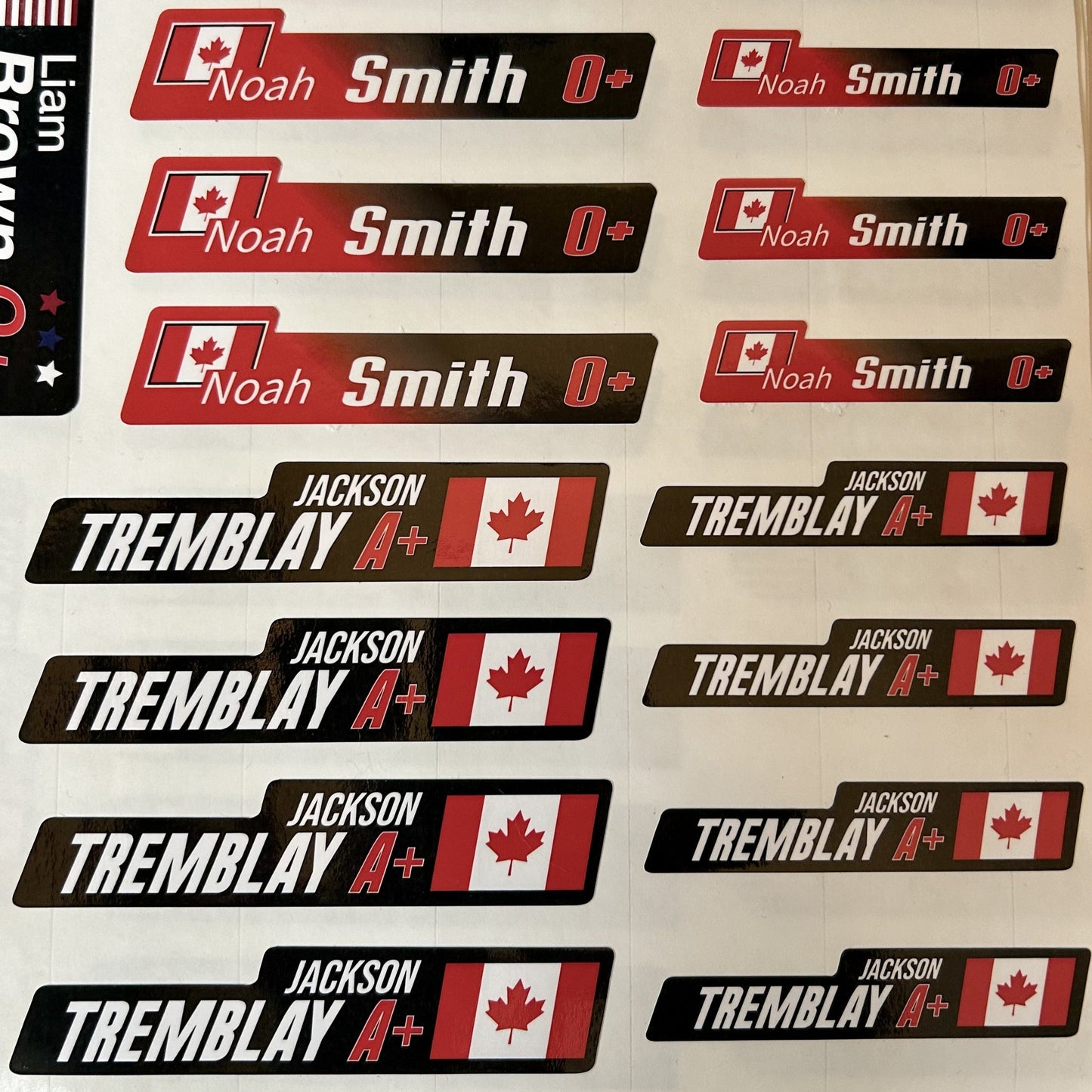 Stickers in Premium Protective Vinyl. PRO Version. Pack 4 LARGE + 4 SMALL.