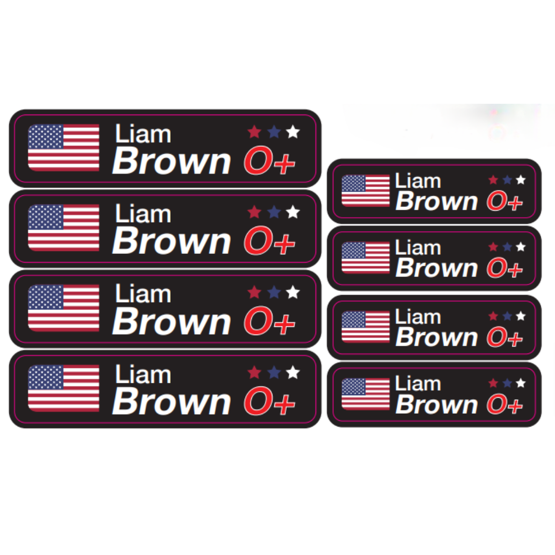 Stickers in Premium Protective Vinyl. PRO Version. Pack 4 LARGE + 4 SMALL.