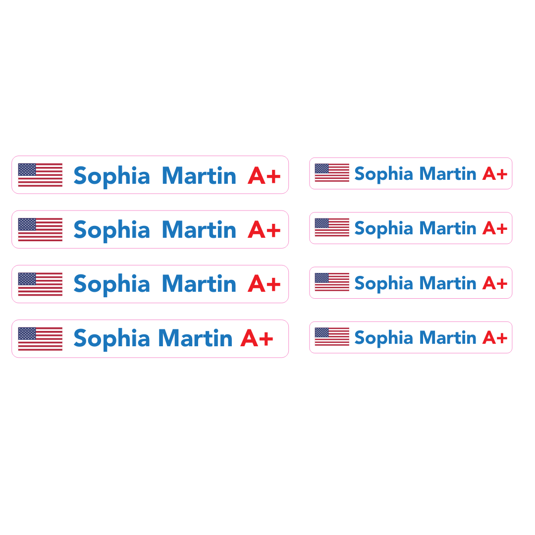 Stickers in Premium Protective Vinyl. Pack of 4 LARGE + 4 SMALL.