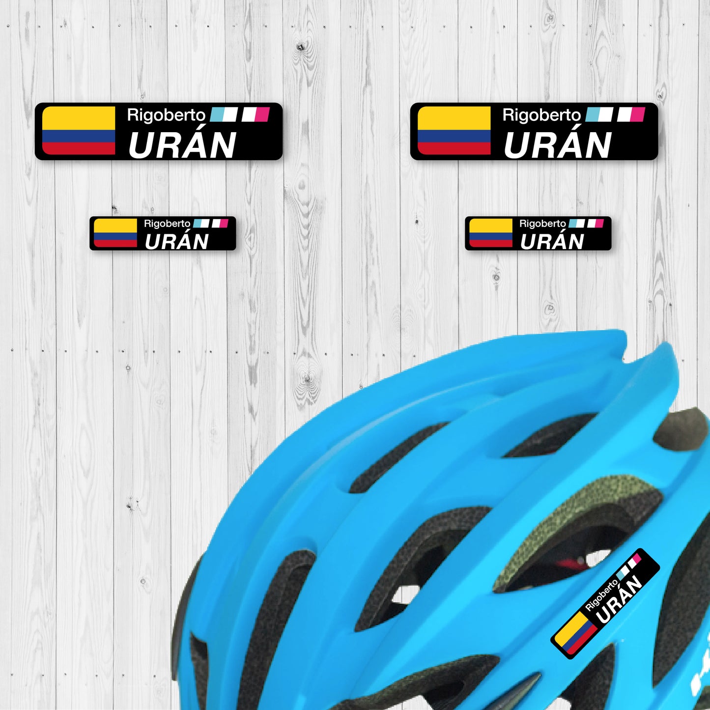 Stickers en Vinilo LAMINADO. Versión PRO2. Pack 4 GRANDES + 4 PEQUEÑOS.