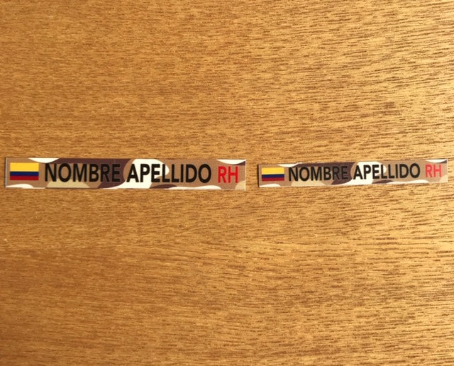 Stickers en Vinilo LAMINADO. Versión CAMUFLADO. Pack 4 GRANDES + 4 PEQUEÑOS.