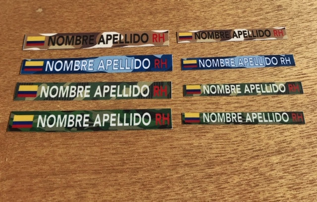 Stickers en Vinilo LAMINADO. Versión CAMUFLADO. Pack 4 GRANDES + 4 PEQUEÑOS.