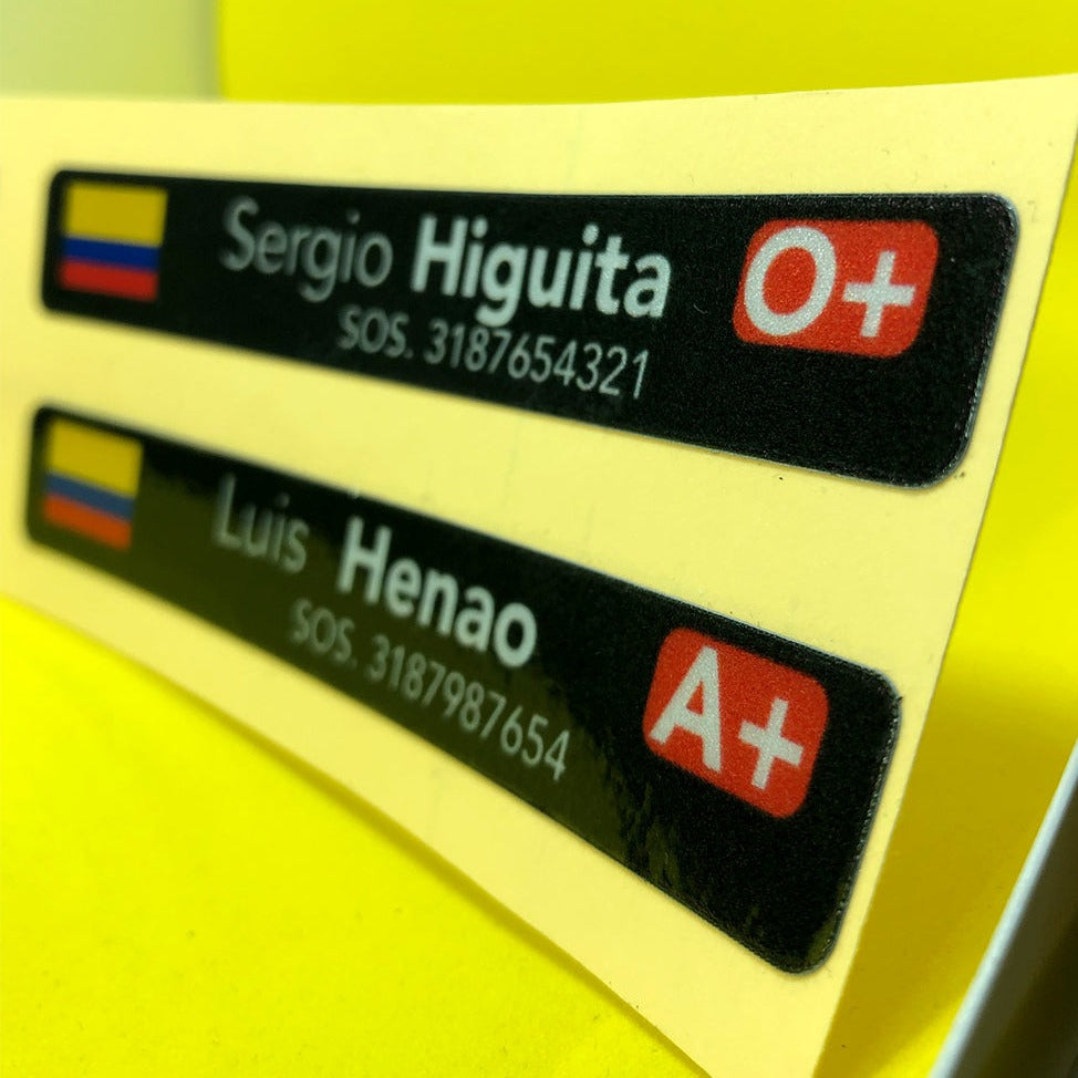 Stickers en Vinilo LAMINADO REFLECTIVO. Diferentes versiones. Pack 8 GRANDES + 8 PEQUEÑOS.