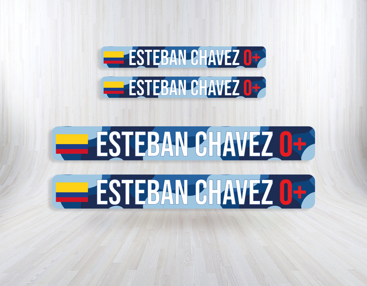 Stickers en Vinilo LAMINADO. Versión CAMUFLADO. Pack 4 GRANDES + 4 PEQUEÑOS.