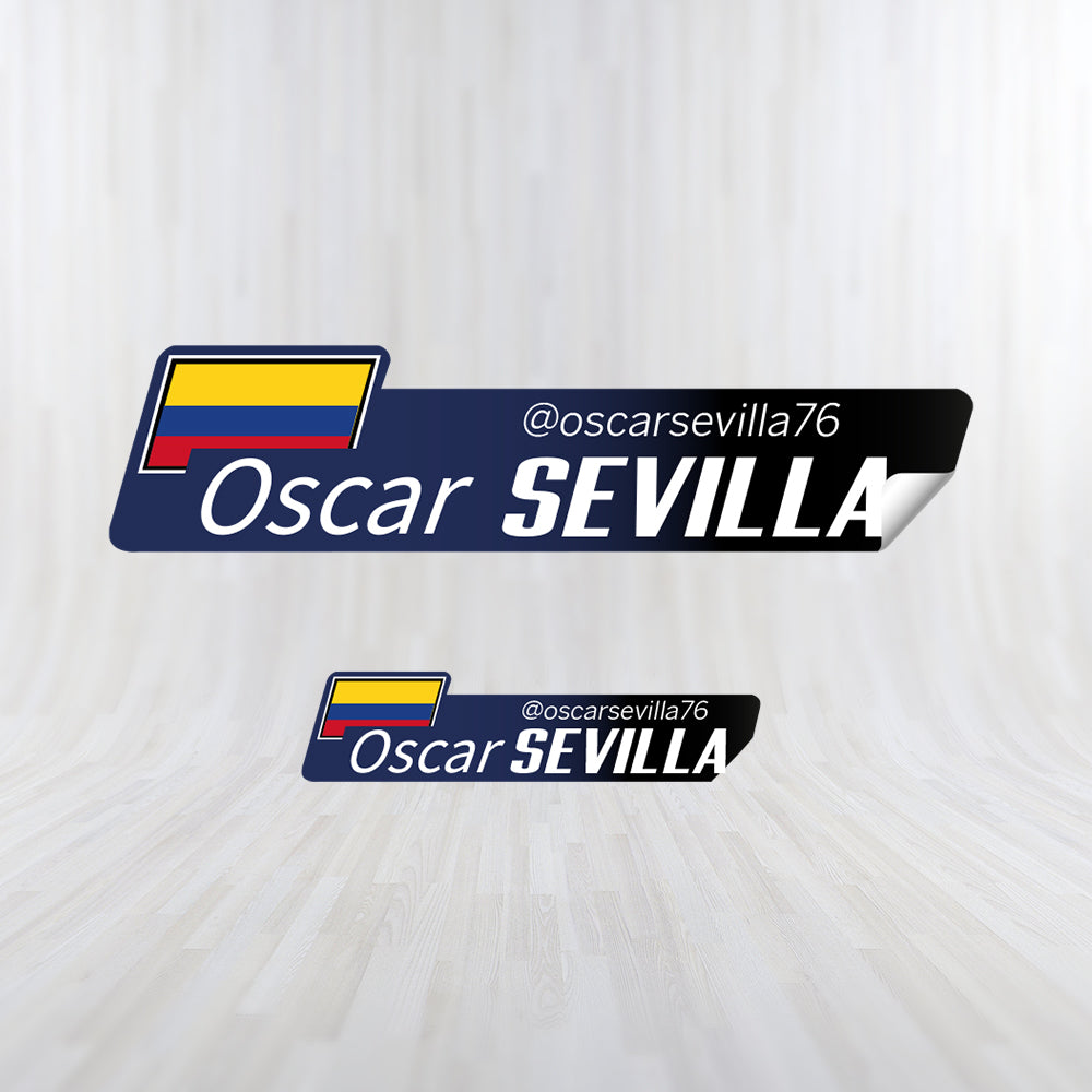 LAMINATED Vinyl Stickers. PRO version. Pack 4 LARGE + 4 SMALL.