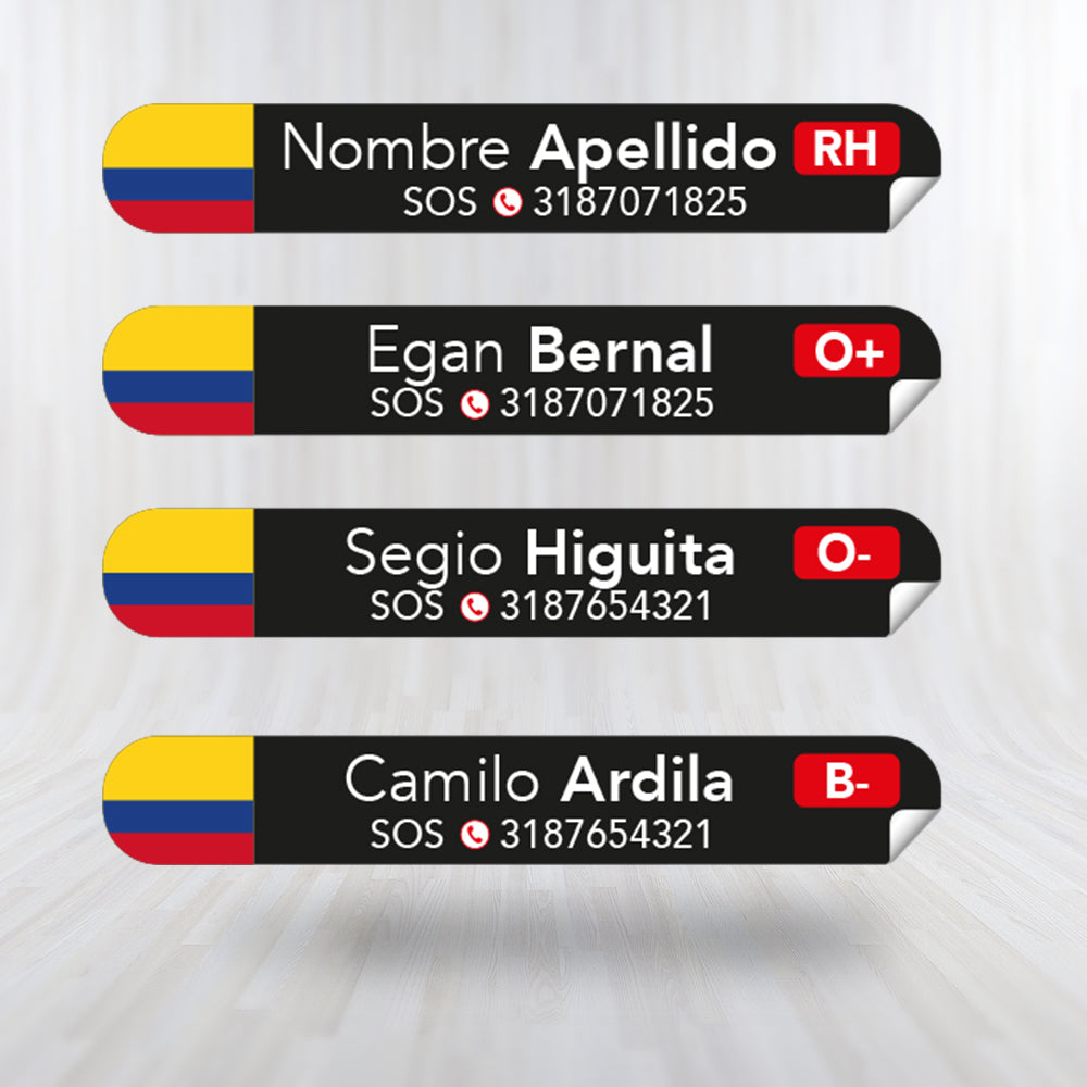 LAMINATED Vinyl Stickers. SOS version. Pack 4 LARGE + 4 SMALL.