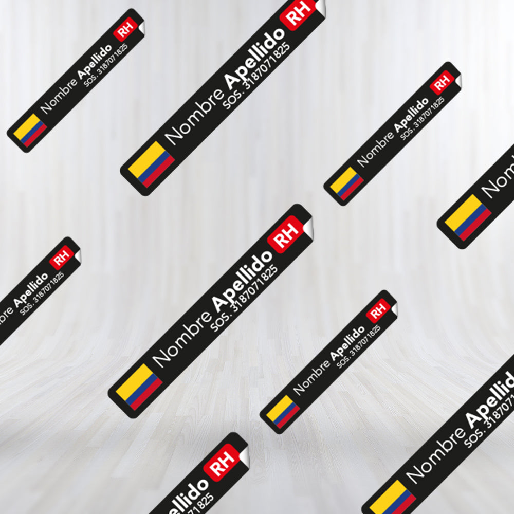 LAMINATED Vinyl Stickers. SOS version. Pack 4 LARGE + 4 SMALL.