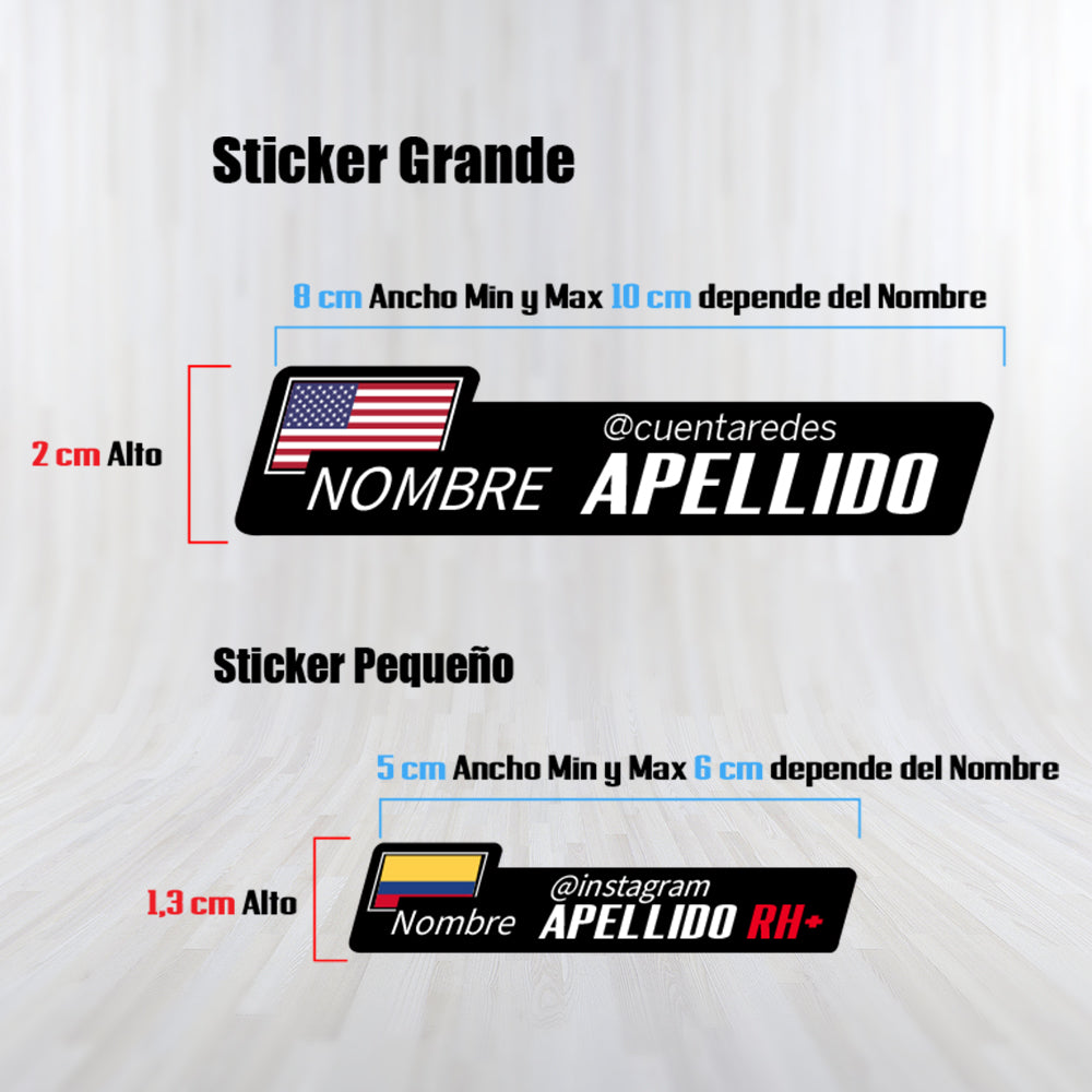 LAMINATED Vinyl Stickers. PRO version. Pack 4 LARGE + 4 SMALL.