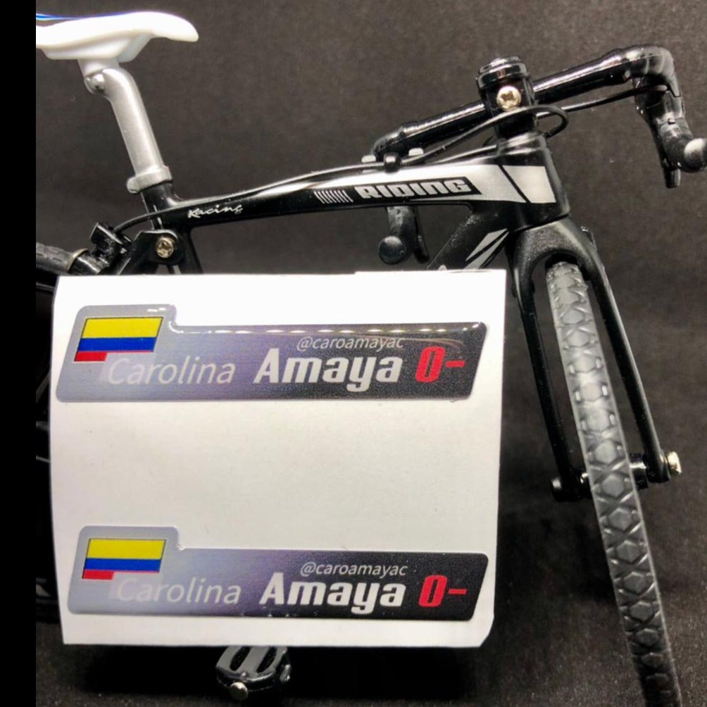 Stickers en vinilo RESINADO. Versión PRO. Pack de 2 GRANDES + 2 PEQUEÑOS.