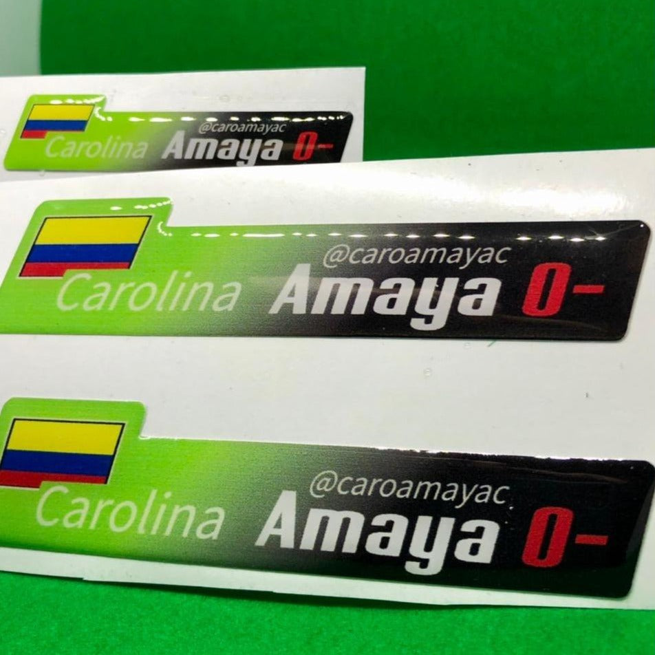 Stickers en vinilo RESINADO. Versión PRO. Pack de 2 GRANDES + 2 PEQUEÑOS.