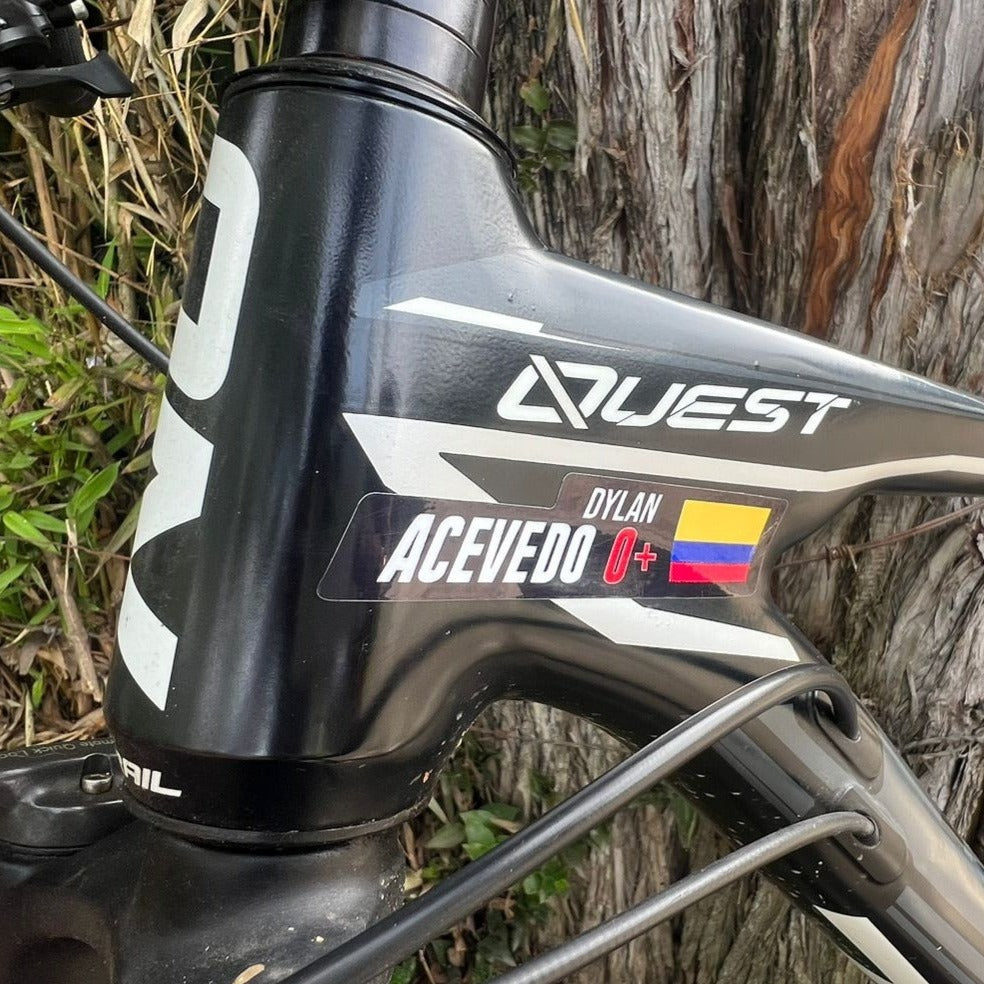 LAMINATED Vinyl Stickers. PRO version. Pack 4 LARGE + 4 SMALL.