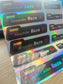 Iridescent vinyl stickers. Different versions. Pack of 8 LARGE + 8 SMALL.