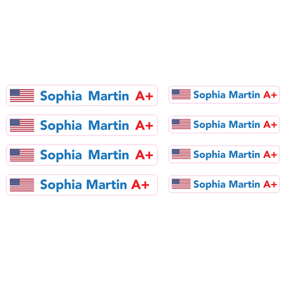 Stickers in Premium Protective Vinyl. Pack of 4 LARGE + 4 SMALL.
