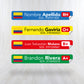 Stickers en Vinilo LAMINADO. Versión SOS. Pack 4 GRANDES + 4 PEQUEÑOS.