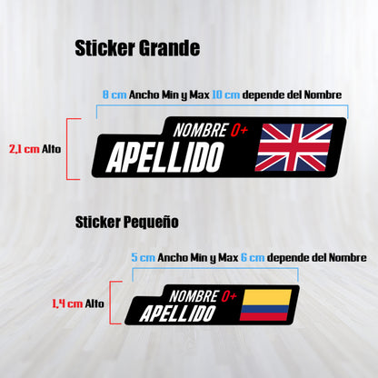 LAMINATED Vinyl Stickers. PRO version. Pack 4 LARGE + 4 SMALL.