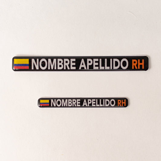 Stickers en vinilo RESINADO. Pack de 2 GRANDES + 2 PEQUEÑOS.