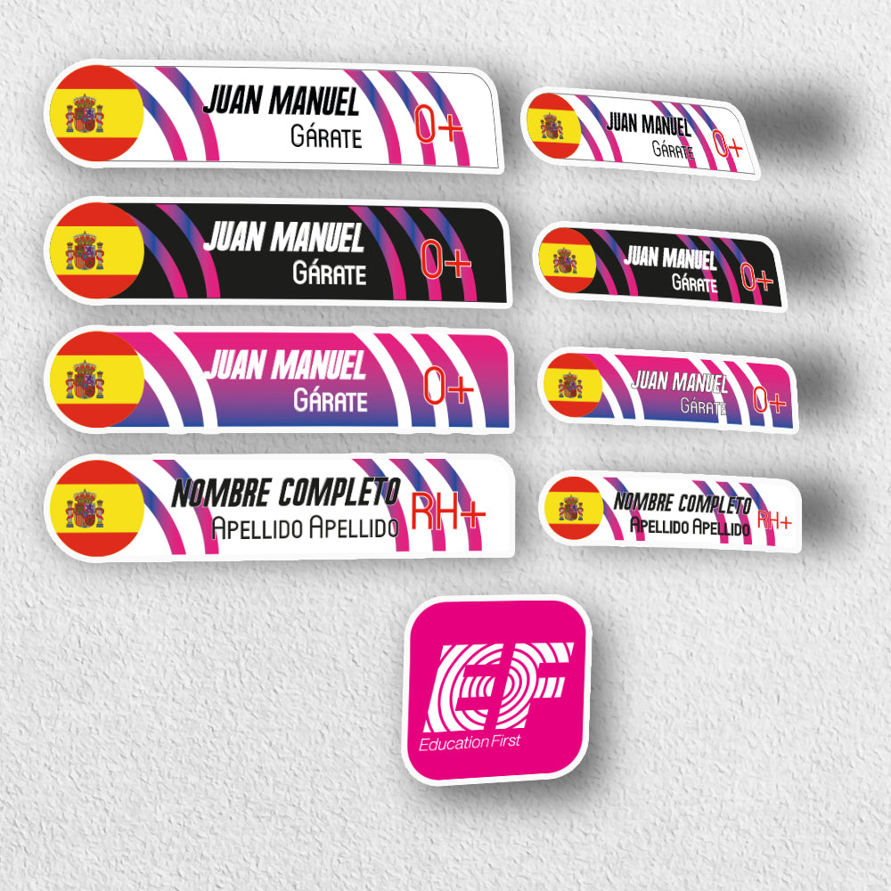Stickers en Vinilo LAMINADO. Versión TEAMS. Pack 4 GRANDES + 4 PEQUEÑOS + LOGO.