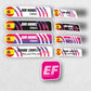 LAMINATED Vinyl Stickers. TEAMS version. Pack 4 LARGE + 4 SMALL + LOGO.
